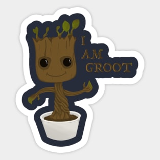 I am baby groot Sticker